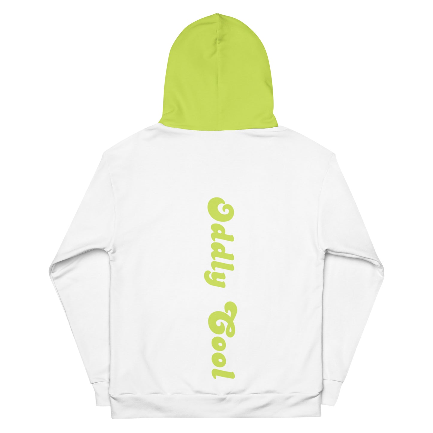 Oddly Cool Spring White/Green Hoodie