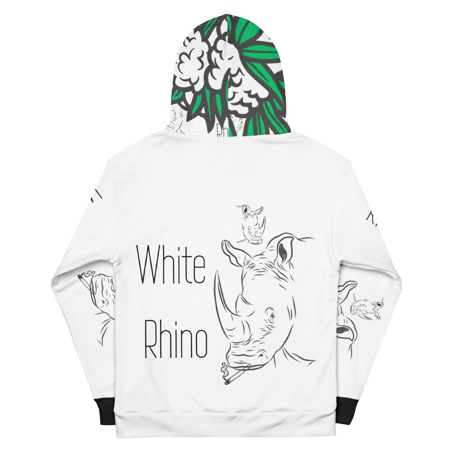 Oddly Cool 420 White Rhino Hoodie