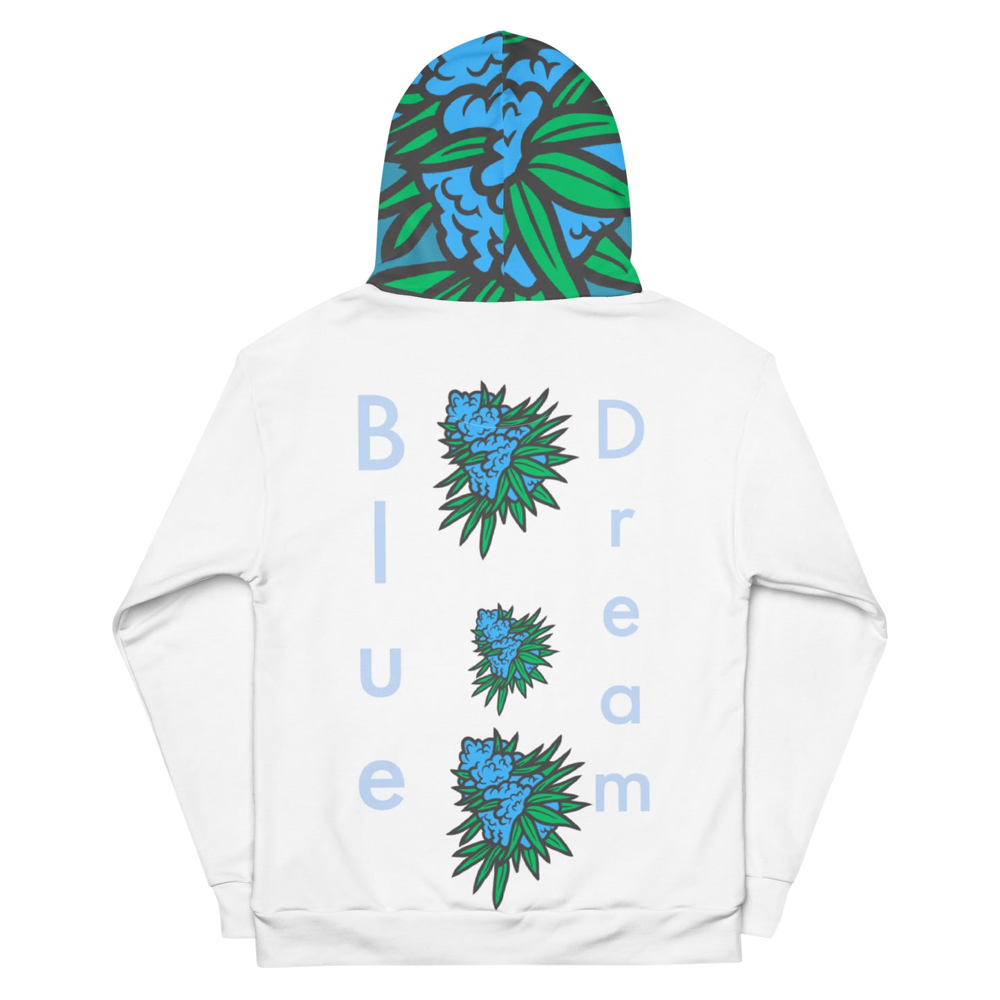 420 Blue Dream White Hoodie