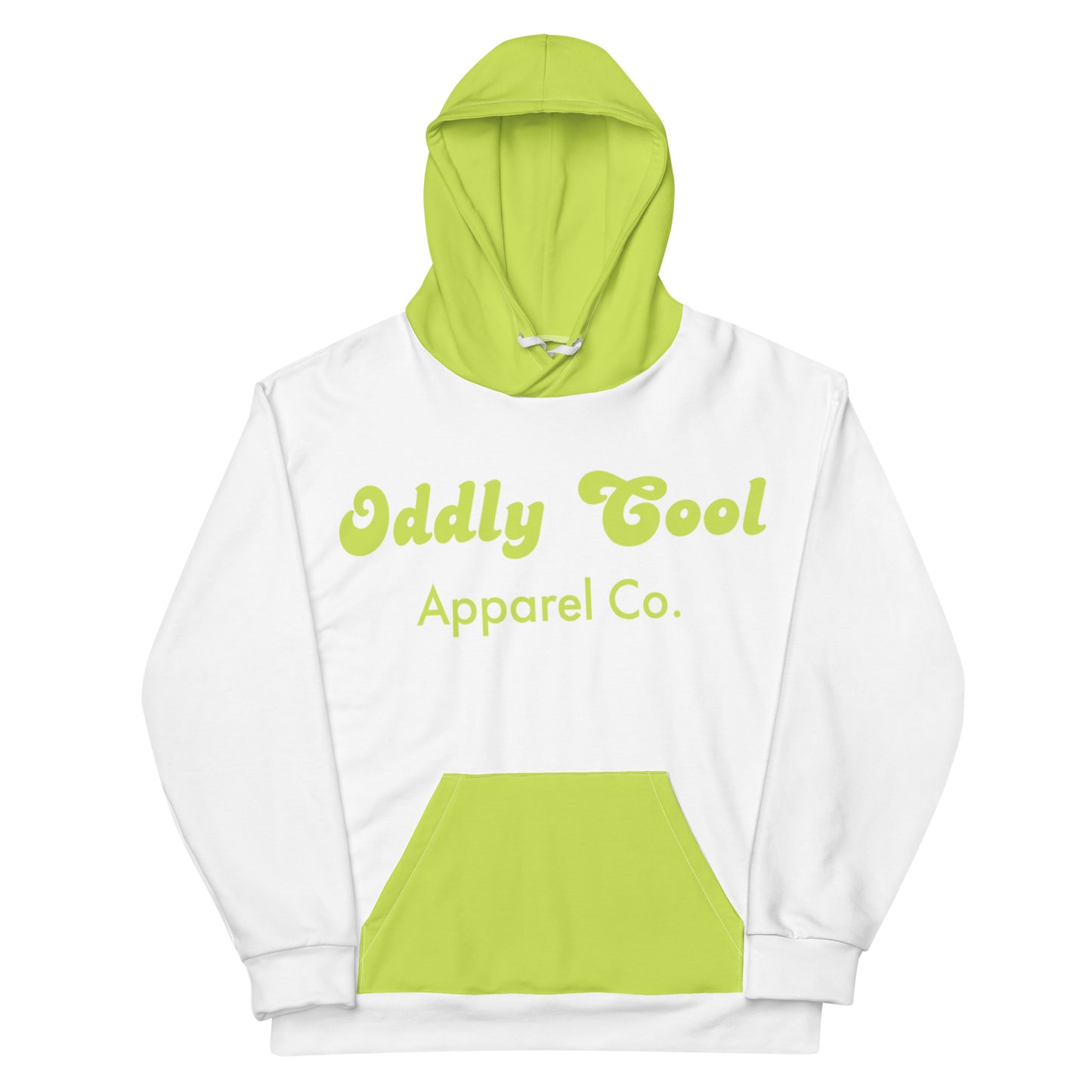 Oddly Cool Spring White/Green Hoodie