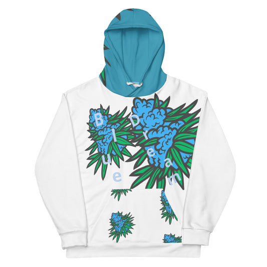 420 Blue Dream White Hoodie