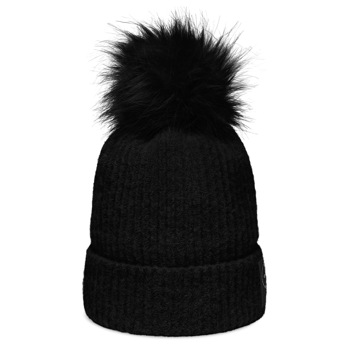 Columbia pom-pom beanie with Oddly Cool Apparel logo