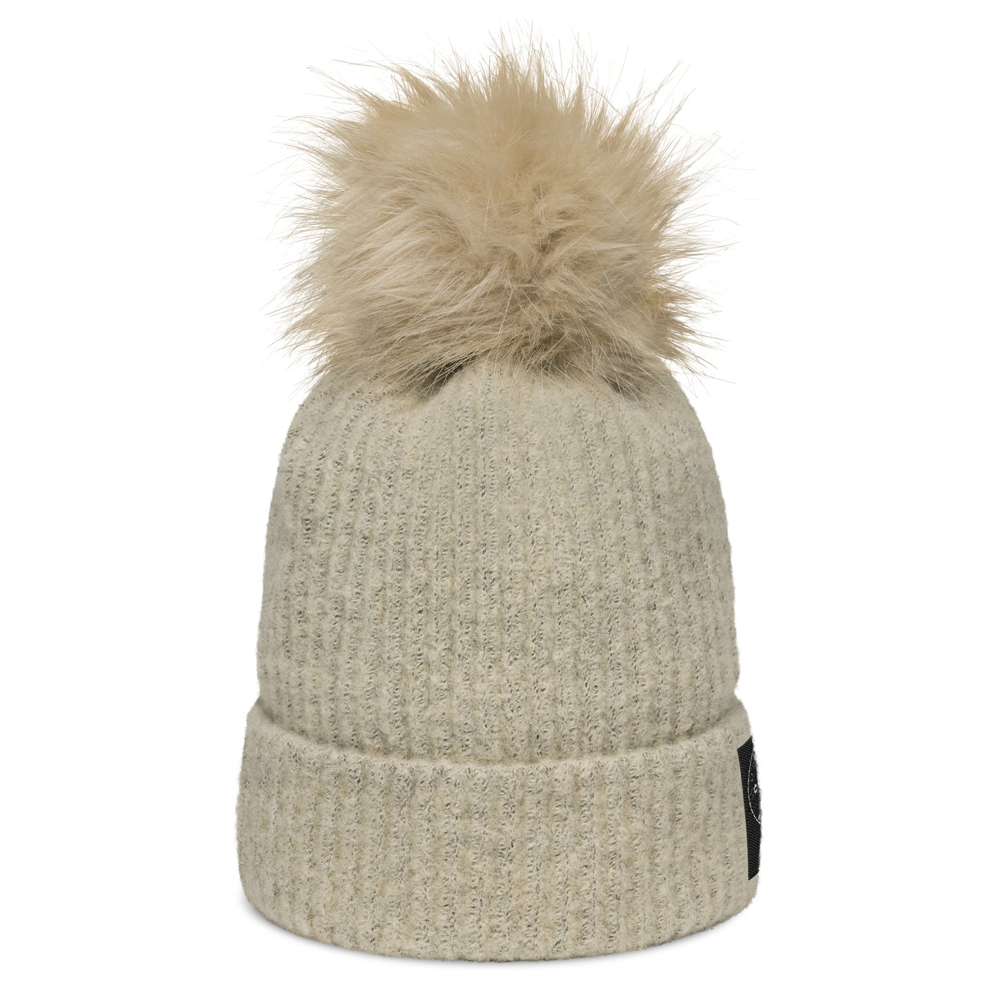 Columbia pom-pom beanie with Oddly Cool Apparel logo