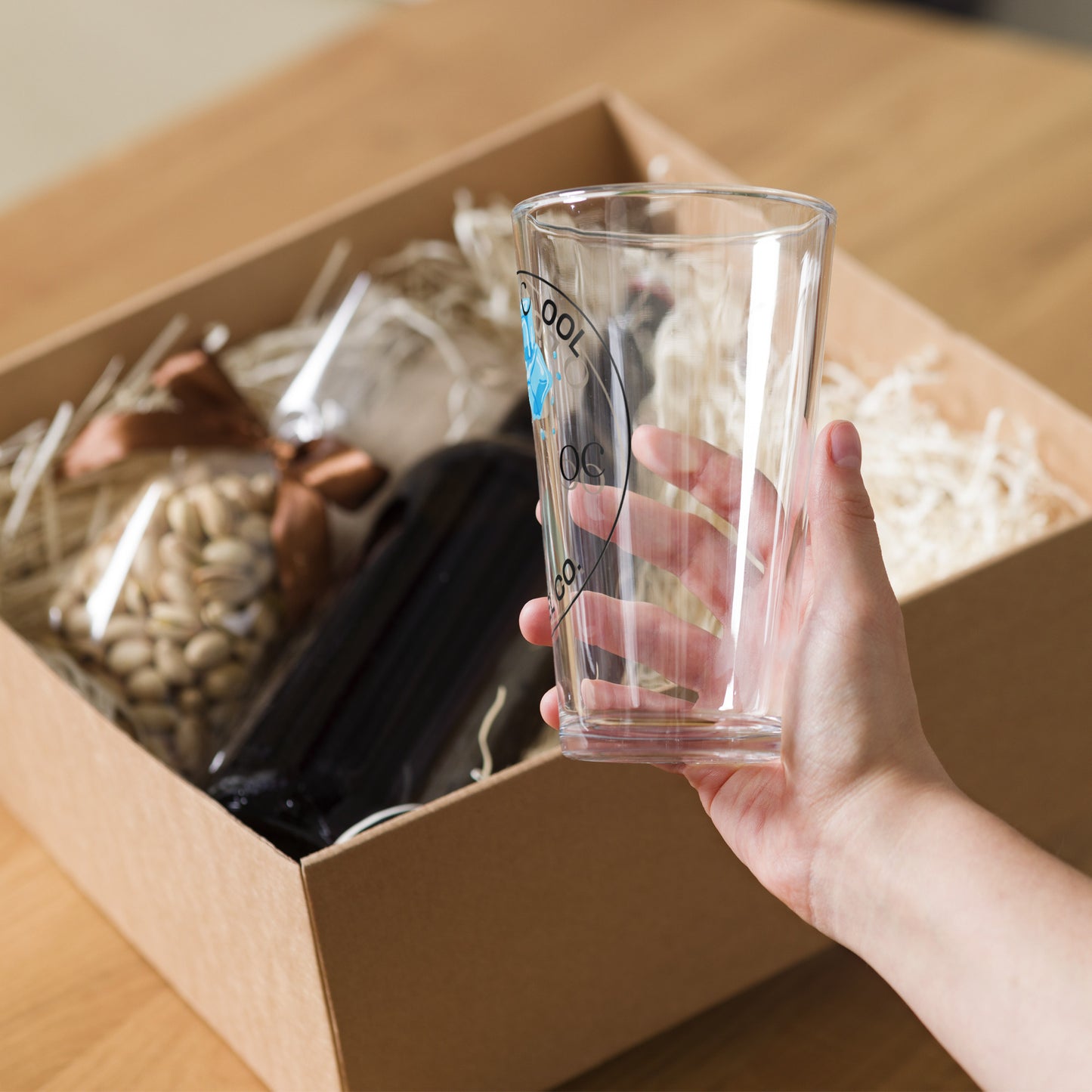 Oddly Cool Shaker pint glass