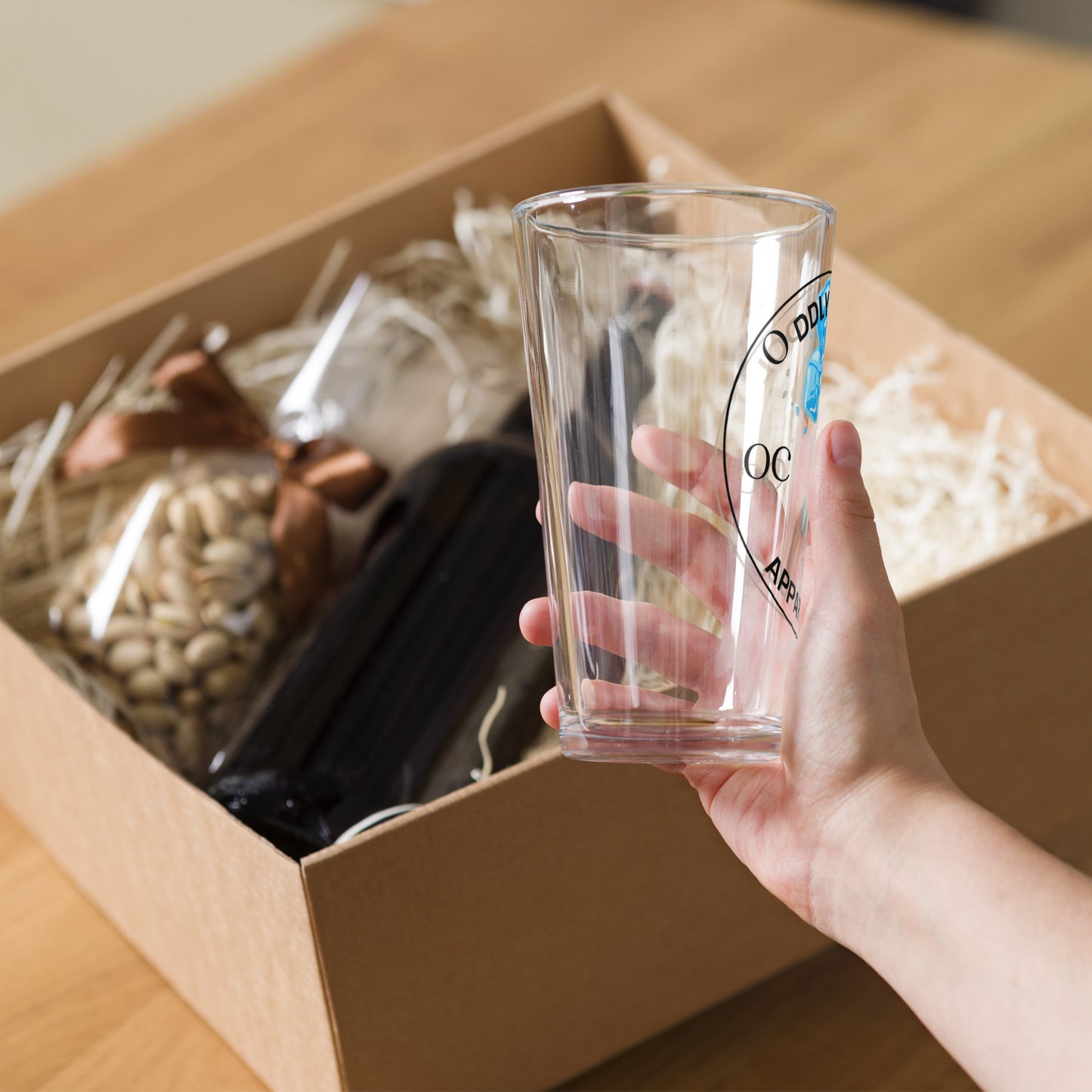 Oddly Cool Shaker pint glass